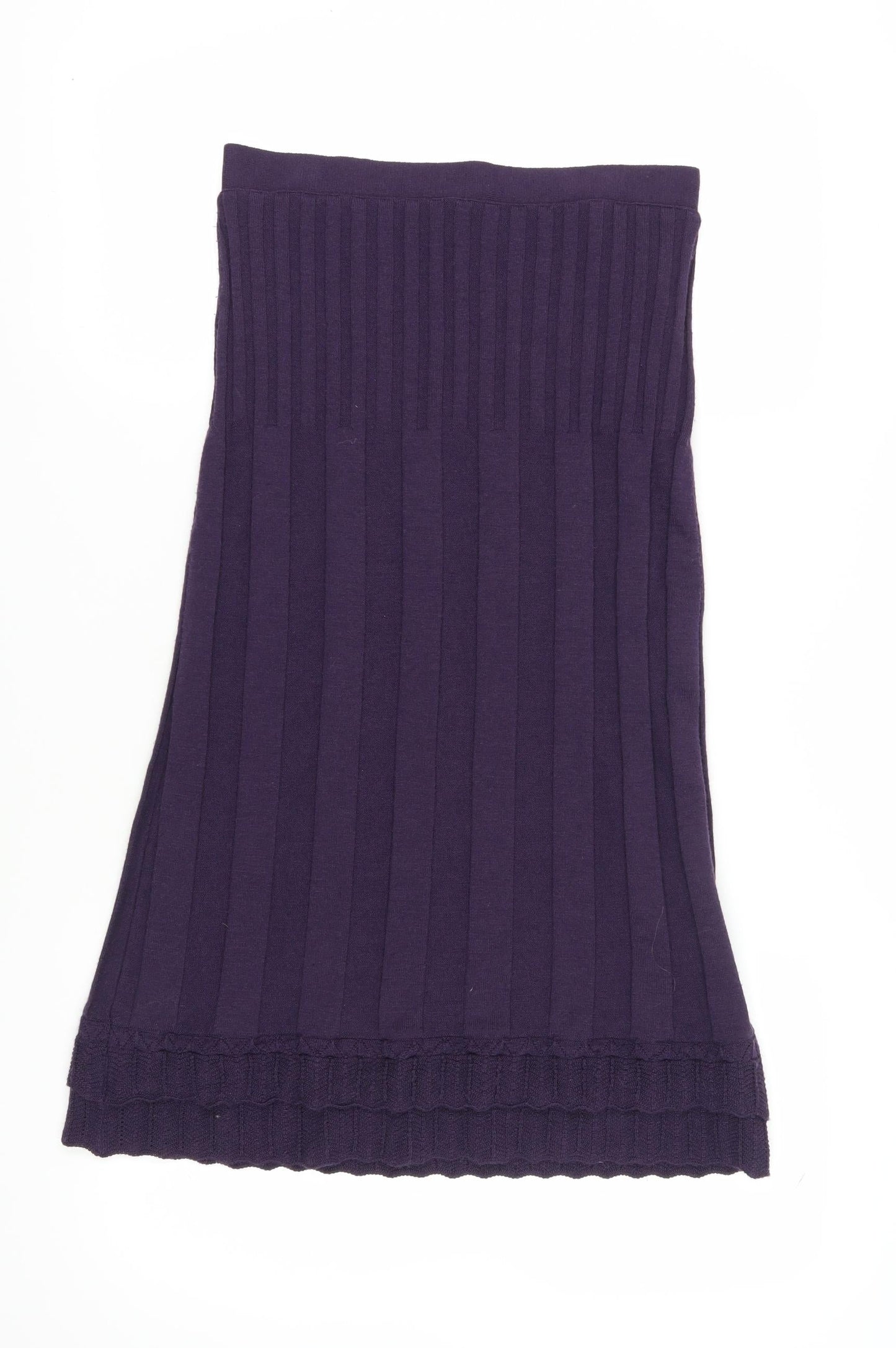Marks and Spencer Womens Purple Pleated Skirt Size 10