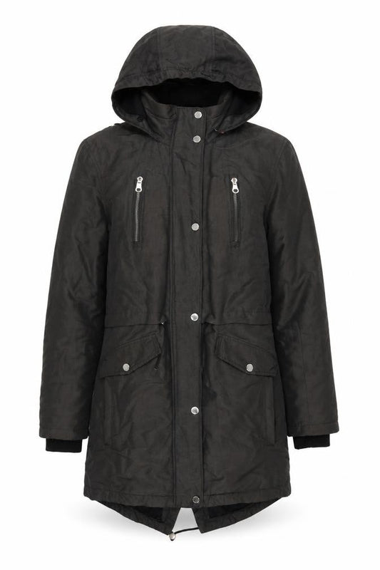 Marks & Spencer Women's Black Parka Jacket Size 8
