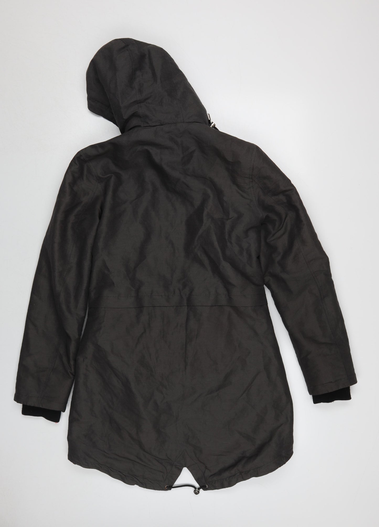 Womens UK Size 8 Marks and Spencer Black Parka Coat