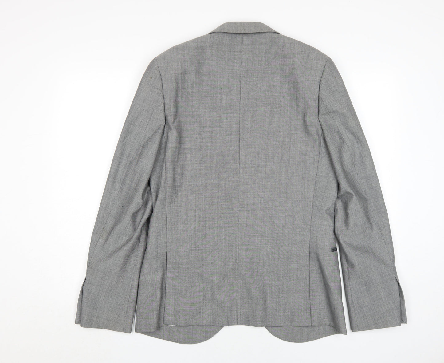 Mens UK Size 38 Topman Regular Grey Suit Jacket