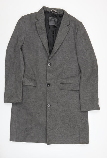 Zara Men Grey Mid-Length Coat L