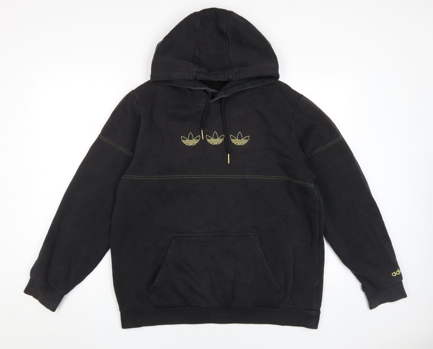 Adidas Men's Black Hoodie Medium Full Zip