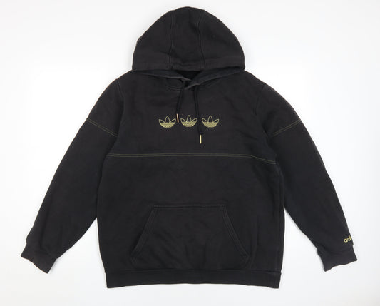 Adidas Men's Black Hoodie Medium Full Zip