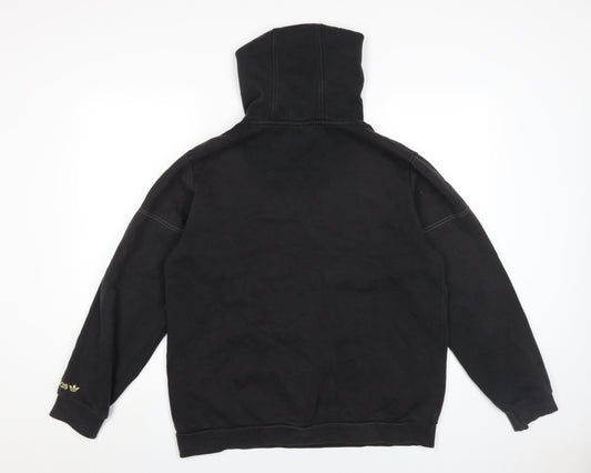 Adidas Men's Black Hoodie Medium Full Zip