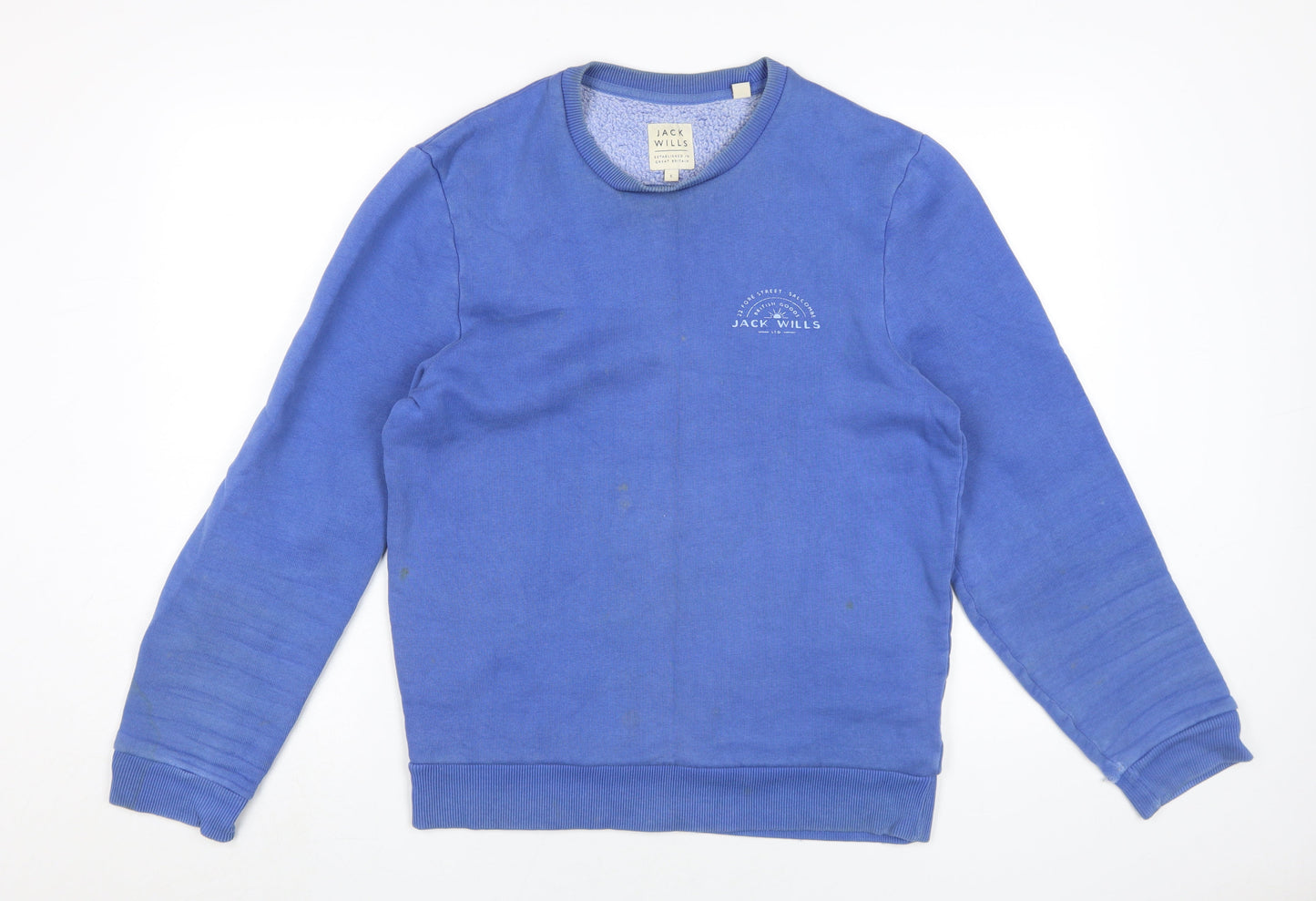 Mens UK Size S Jack Wills Blue Pullover Sweatshirt