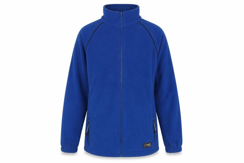 Front view of Regatta unisex blue fleece jacket s casual outdoor