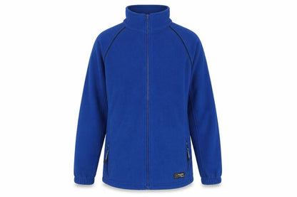 Front view of Regatta unisex blue fleece jacket s casual outdoor