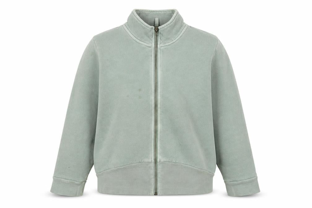 Womens UK Size L French Connection Green Full Zip Hoodie