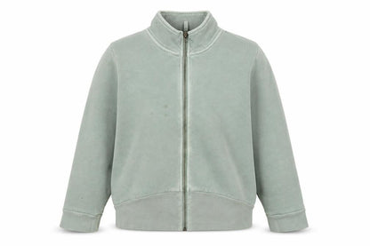 Womens UK Size L French Connection Green Full Zip Hoodie