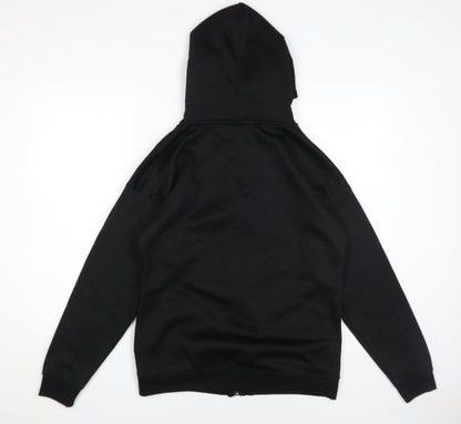 Slazenger Black Full Zip Hoodie, Size 10, Unisex