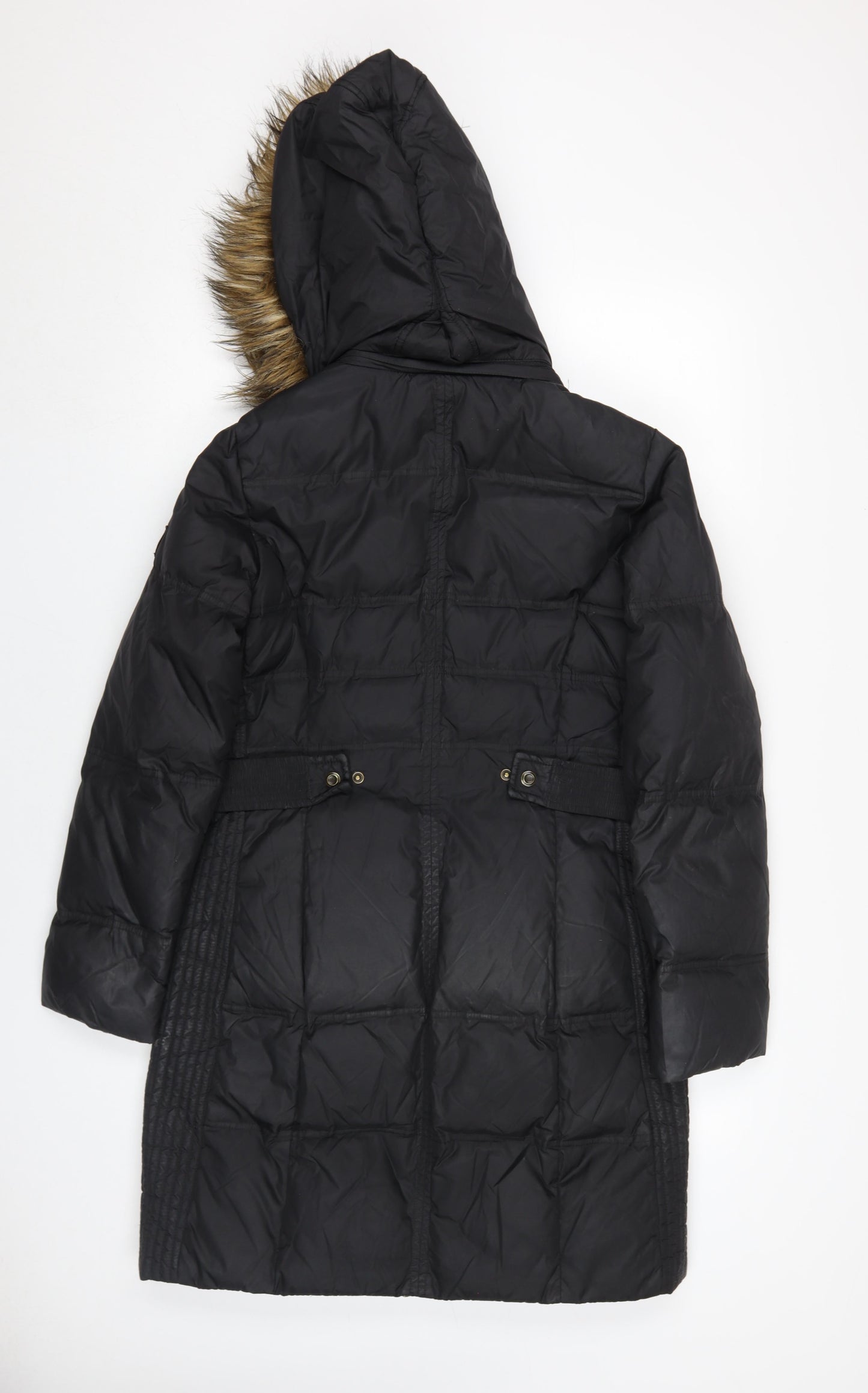 Womens UK Size S Larry Levine Black Puffer Jacket