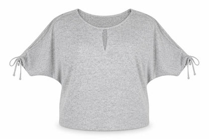 Womens UK Size 16 Red Herring Grey Basic T-Shirt