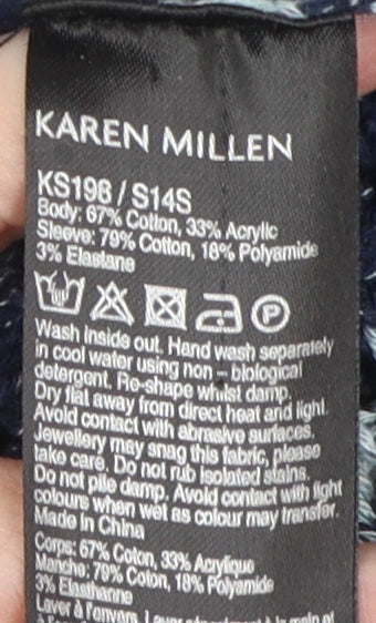 Karen Millen Women's Blue Pullover Jumper, Size 12