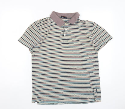 Paul Smith Men's Multicoloured Striped Polo L