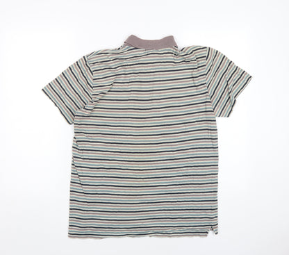 Paul Smith Men's Multicoloured Striped Polo L