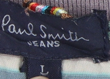 Paul Smith Men's Multicoloured Striped Polo L