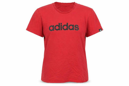 Unisex Adults UK Size S adidas Red Basic T-Shirt