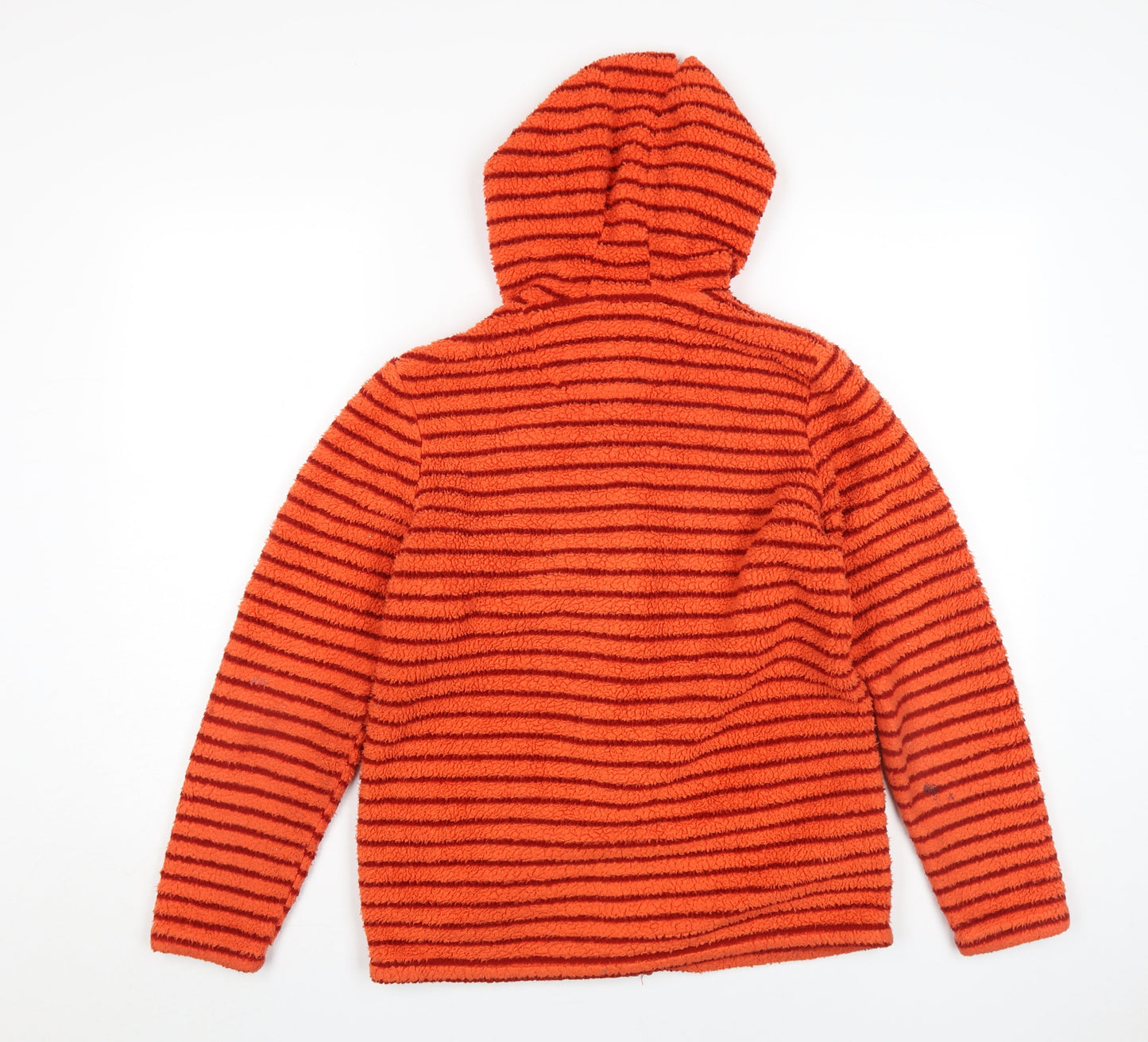 Peter Storm Girls Orange Striped Hooded Jacket 13 Years