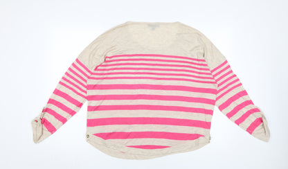 Warehouse Women’s Striped Pullover Jumper Size 16