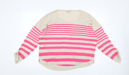 Warehouse Women’s Striped Pullover Jumper Size 16