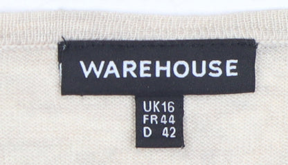 Warehouse Women’s Striped Pullover Jumper Size 16