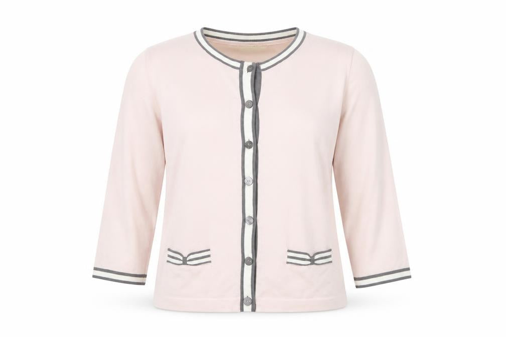 Womens UK Size M Viyella Pink Cardigan Jumper