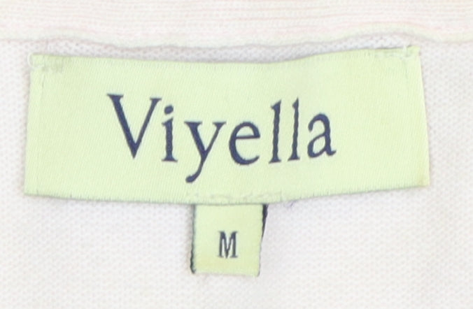 Womens UK Size M Viyella Pink Cardigan Jumper