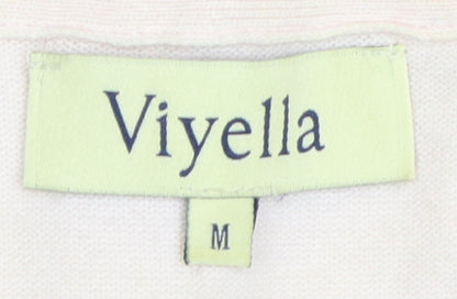 Womens UK Size M Viyella Pink Cardigan Jumper