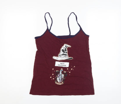 Unisex Adults UK Size M Harry Potter Red Camisole Tank