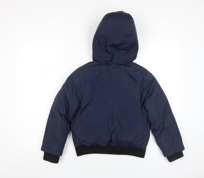 Michael Kors Boys Blue Puffer Jacket 5-6 Years Hooded