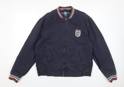 Mens UK Size L NEXT Blue Bomber Jacket
