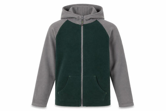 Mountain Warehouse Boys Full Zip Hoodie Green Grey 11-12 Years