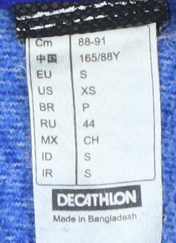Decathlon Women's Blue Full Zip Sweatshirt S