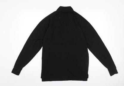 Trespass Unisex Black M Lightweight 1/4 Zip Sweatshirt