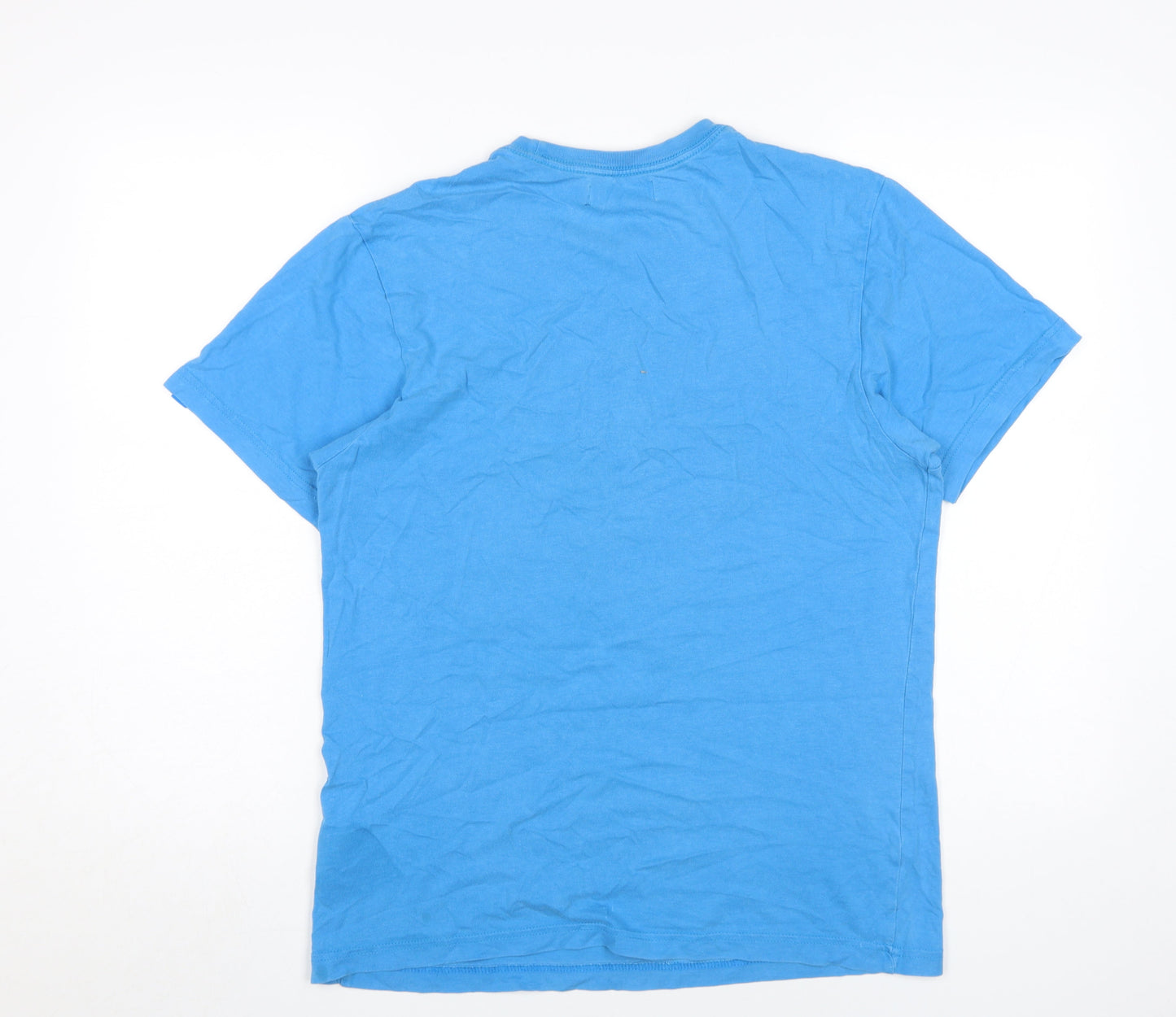 Mens UK Size M adidas Blue  T-Shirt