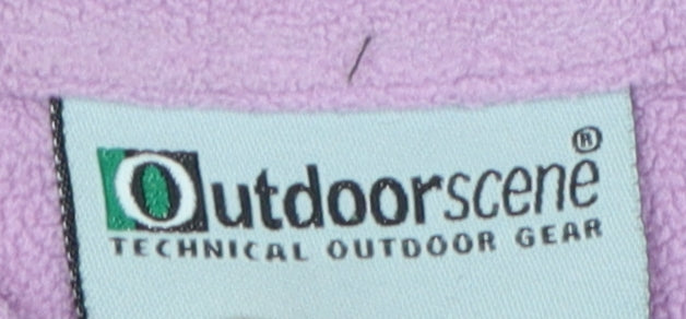Outdoorscene Women's Purple Fleece Pullover, Size 14-16