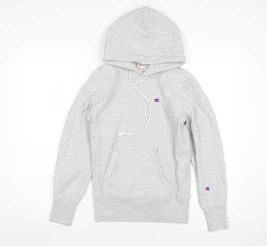 Additional front view of Champion unisex grey xs pullover hoodie