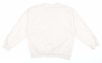 Topman Men's Beige Logo Sweatshirt M Pullover
