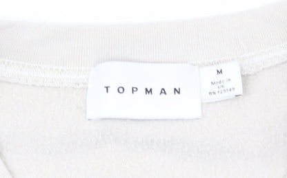 Topman Men's Beige Logo Sweatshirt M Pullover