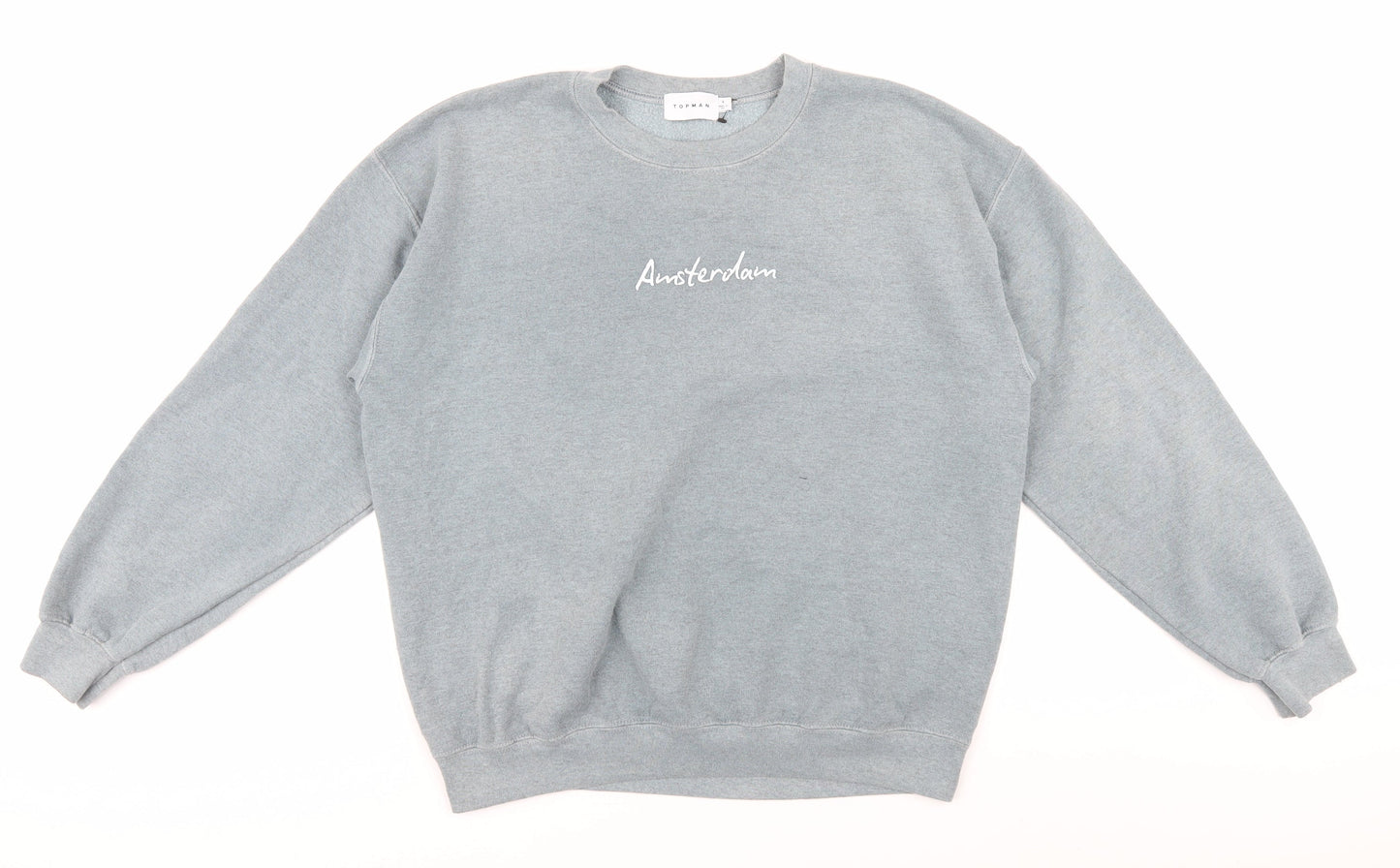 Topman Men's Grey S Pullover Knit Jumper Casual Wear