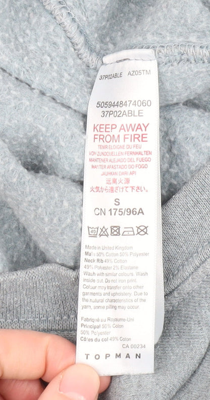 Topman Men's Grey S Pullover Knit Jumper Casual Wear