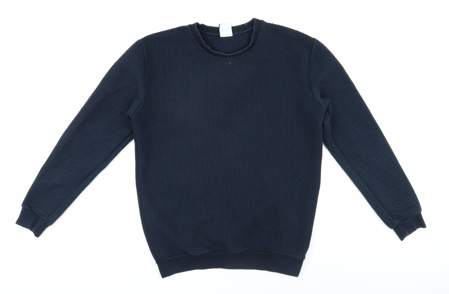 Zara Men's Blue Pullover Jumper - Size M, Regular Fit