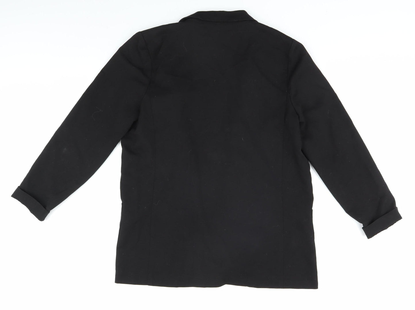 H&M Women's Black Blazer Size 10 Lined Regular Fit
