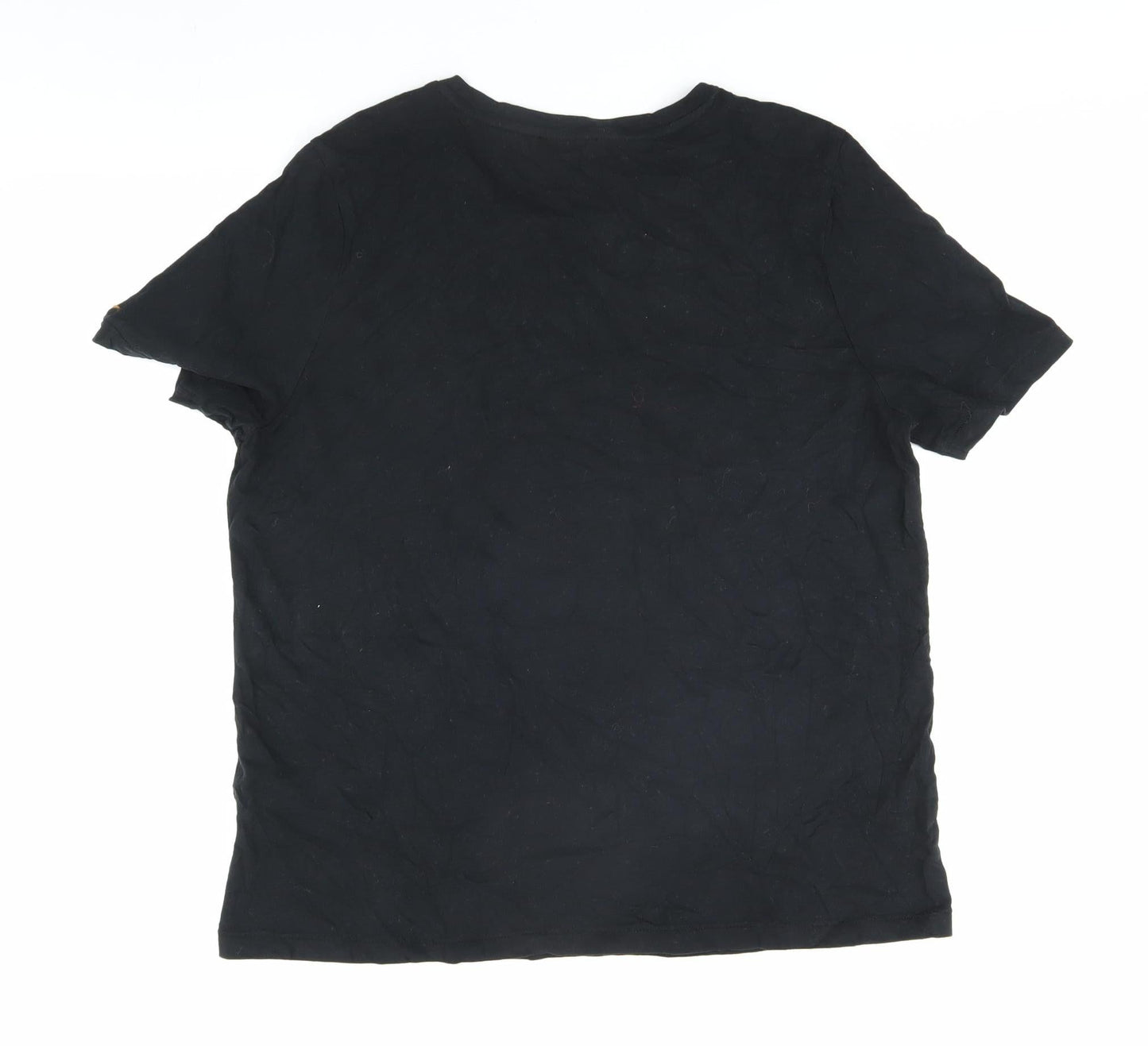 Womens UK Size 12 Marks and Spencer Black Basic T-Shirt