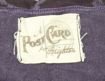 A Postcard from Brighton Women's Top, Purple, Size 10, 3/4 Sleeve