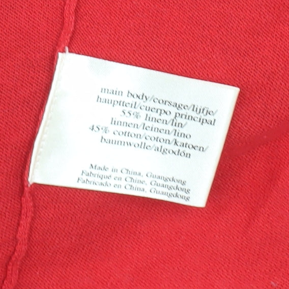 Laura Ashley Women's Red Wrap Jumper, Size 14, Long Sleeve