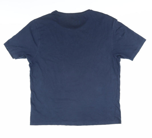 Smith & Jones Men's Blue XL Beach Graphic T-Shirt