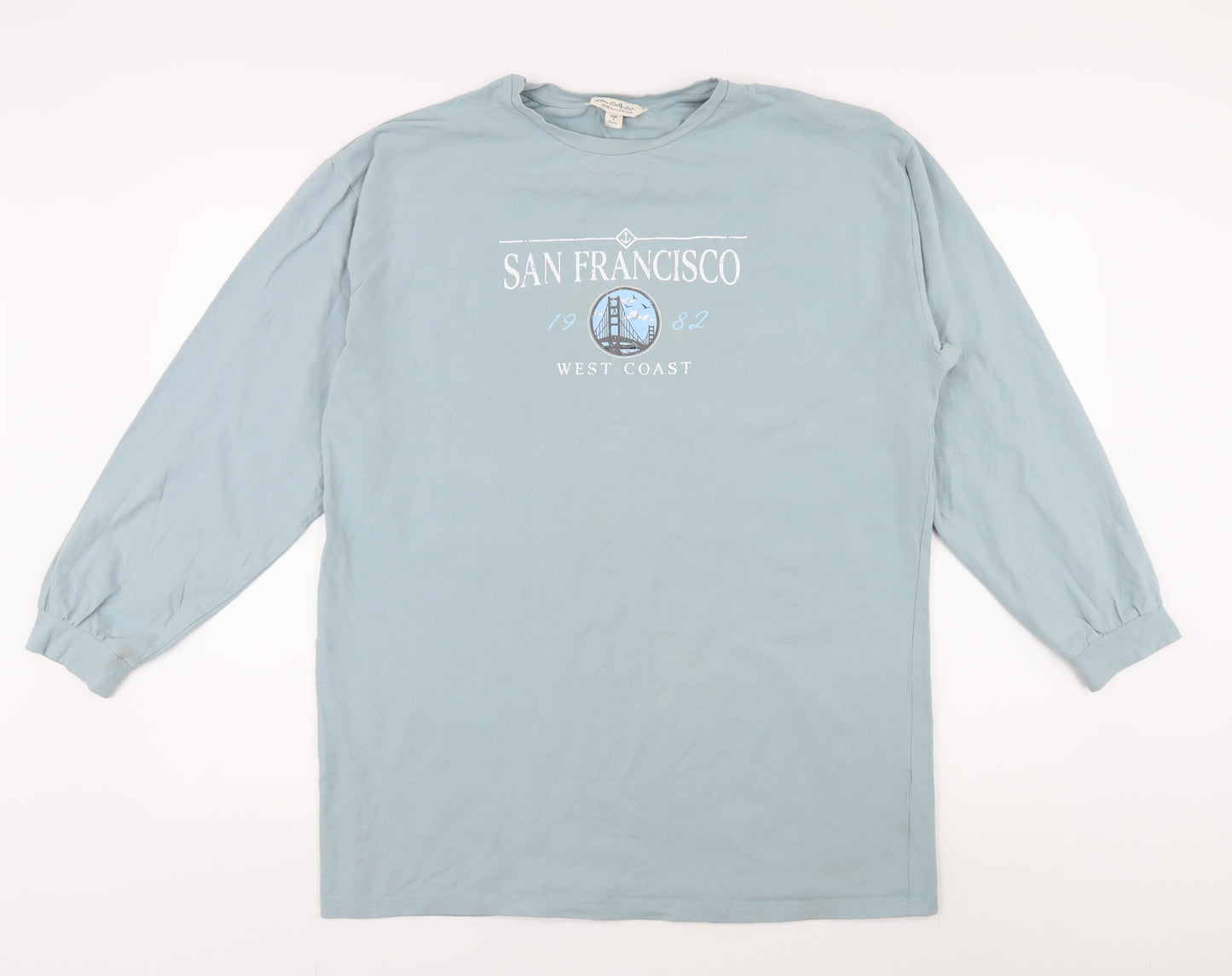 Miss Selfridge Women's Blue Long Sleeve Jersey Top