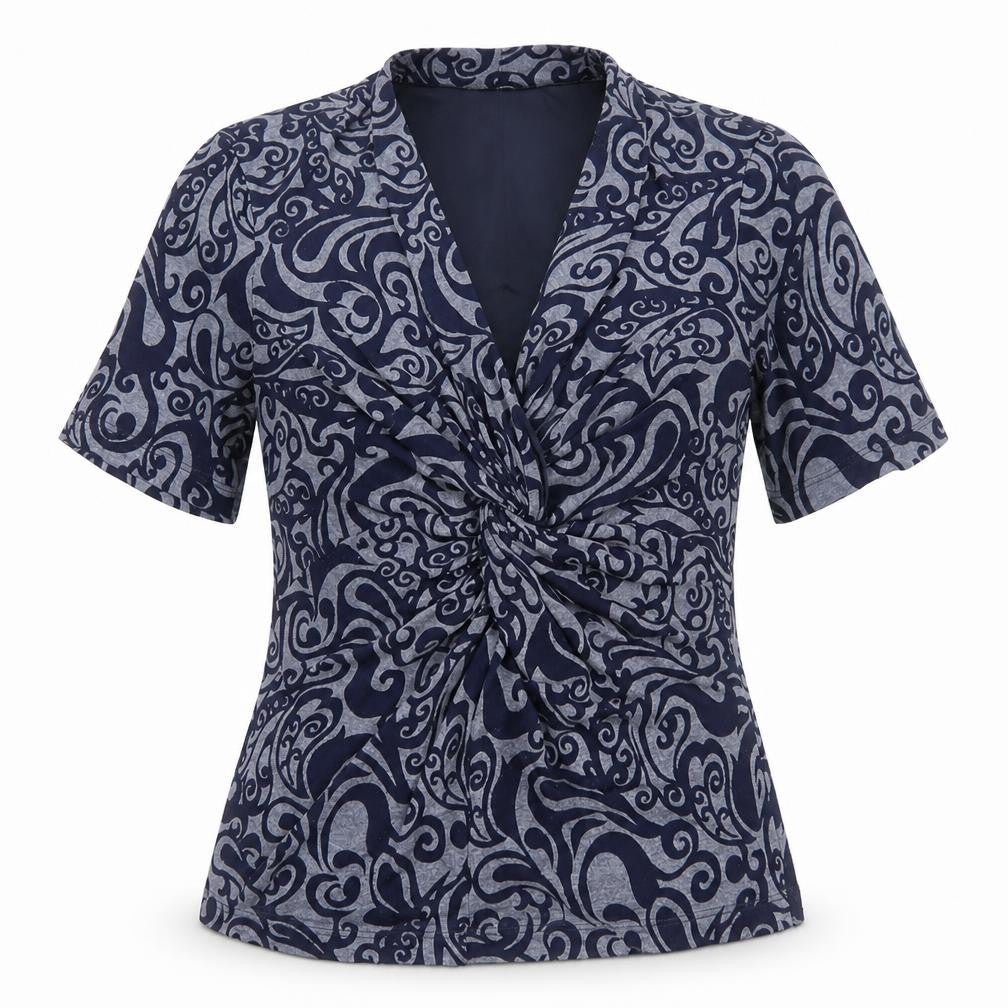 Womens UK Size S CC Blue Wrap Blouse