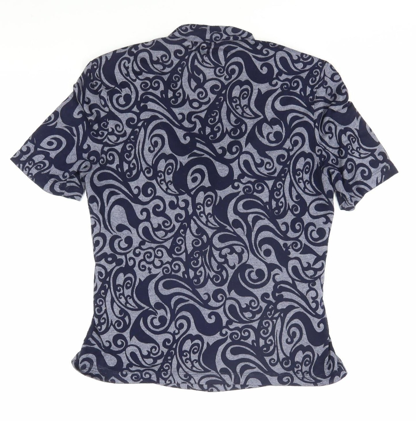 Womens UK Size S CC Blue Wrap Blouse